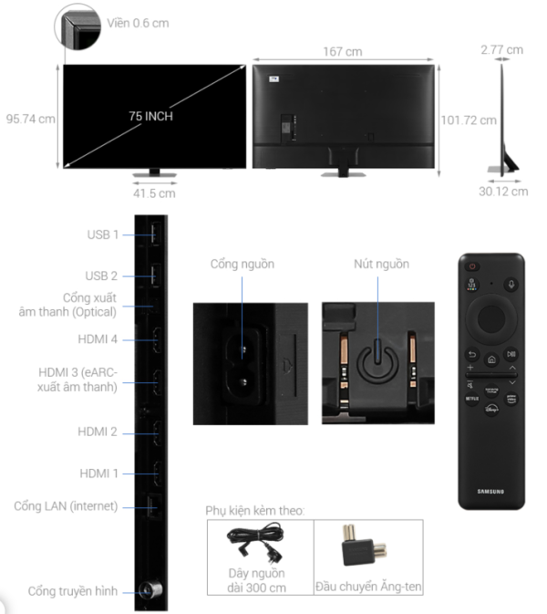 SMART TIVI NEO QLED 4K 75 INCH SAMSUNG QA75QN90D