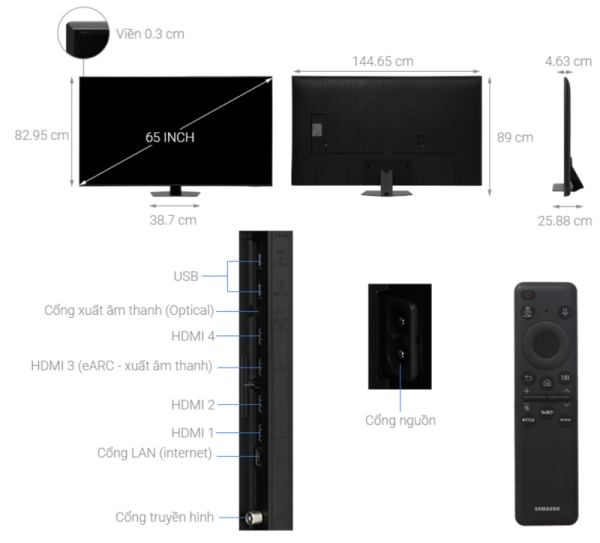 SMART TIVI NEO QLED 4K 65 INCH SAMSUNG QA65QN85D