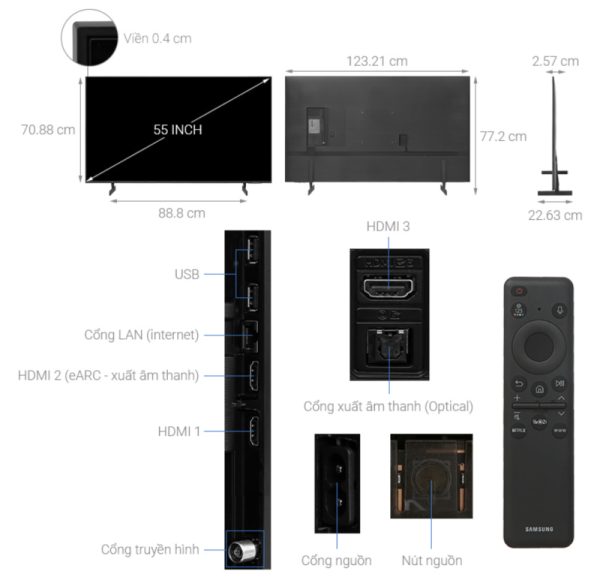 SMART TIVI 4K 55 INCH SAMSUNG UA55DU8000