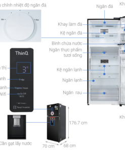 TỦ LẠNH LG INVERTER GN D392BLA