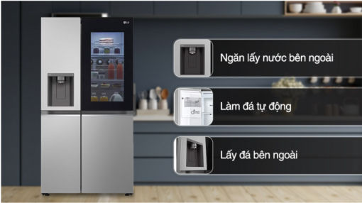 TỦ LẠNH LG INVERTER SIDE BY SIDE INSTAVIEW GR G257SV - 3
