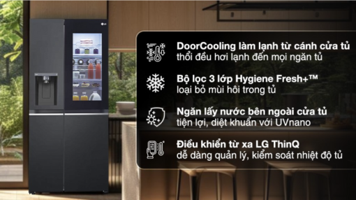 TỦ LẠNH LG INVERTER SIDE BY SIDE INSTAVIEW GR G257BL
