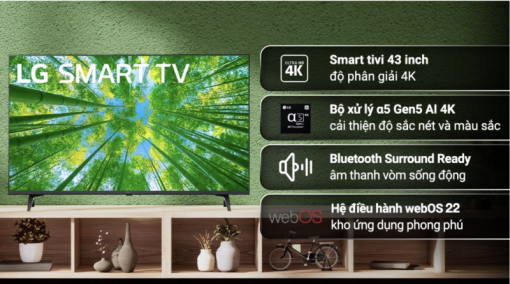 SMART TIVI 4K 43 INCH LG 43UQ7550PSF