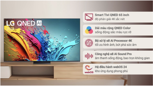 SMART TIVI QNED 4K 65 INCH LG 65QNED86TSA