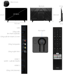 SMART TIVI 4K 43 INCH TOSHIBA 43V31MP