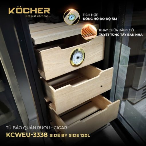 Tủ bảo quản rượu - Cigar Kocher CWEU-3338 - 7