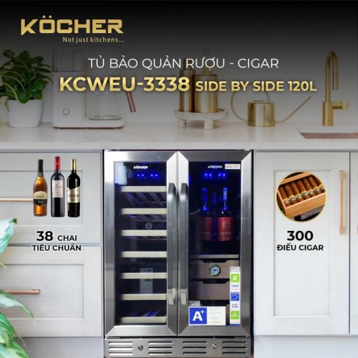 Tủ bảo quản rượu - Cigar Kocher CWEU-3338 - 9
