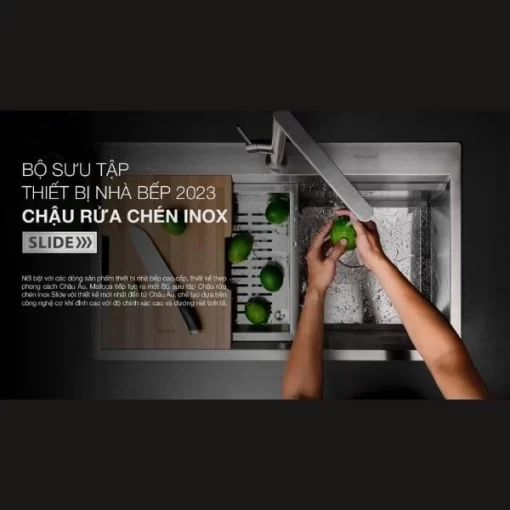 CHẬU RỬA CHÉN MALLOCA SLIDE MS781 - 7