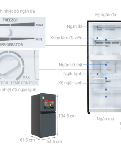 TỦ LẠNH TOSHIBA INVERTER GR RT252WE PMV(52)
