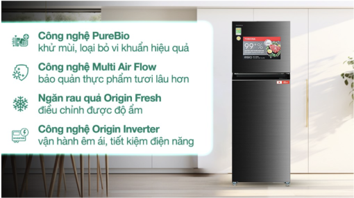 TỦ LẠNH TOSHIBA INVERTER GR RT468WE PMV(58) MM