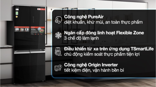 TỦ LẠNH TOSHIBA INVERTER GR RF677WI PGV(22) XK