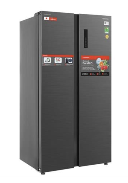TỦ LẠNH TOSHIBA INVERTER SIDE BY SIDE GR RS696WI PMV(60) AG - 6