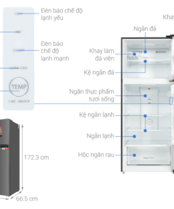 TỦ LẠNH TOSHIBA INVERTER GR RT559WE PMV(58) MM