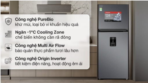 TỦ LẠNH TOSHIBA INVERTER GR RT535WEA PMV(06) MG