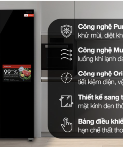 TỦ LẠNH TOSHIBA INVERTER SIDE BY SIDE GR RS755WIA PGV(22) XK