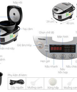 NỒI CƠM ĐIỆN TỬ TOSHIBA RC 18DR2PV(K)