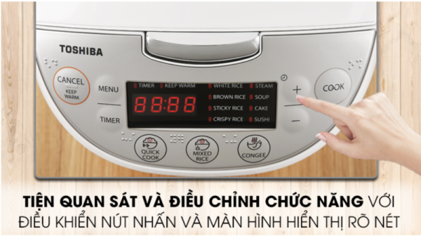 NỒI CƠM ĐIỆN TỬ TOSHIBA RC 18DH2PV(W) - 7