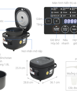 NỒI CƠM ĐIỆN TỬ TOSHIBA RC 18DR4TVN(H)