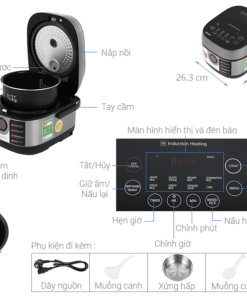 NỒI CƠM CAO TẦN TOSHIBA RC 10IP1PV