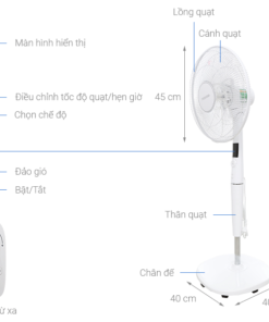 QUẠT ĐỨNG TOSHIBA F LSD30(W)VN 30W
