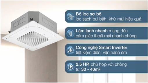 MÁY LẠNH ÂM TRẦN LG INVERTER ZTNQ24GPLA0