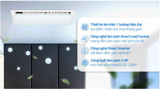 MÁY LẠNH ÂM TRẦN 1 HƯỚNG LG INVERTER ZTNQ18GTLA0