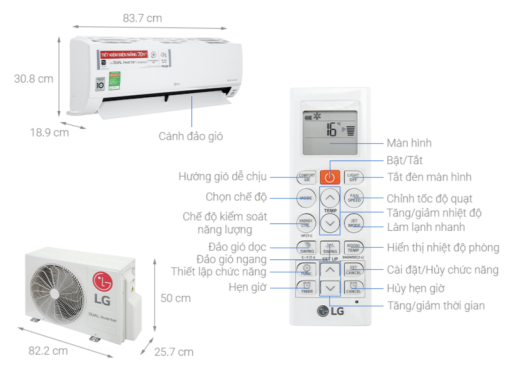 MÁY LẠNH LG INVERTER V10API1