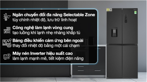 TỦ LẠNH HITACHI INVERTER MULTI DOOR HR4N7520DSWDXVN