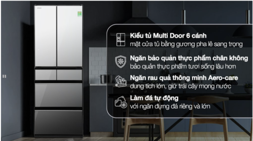 TỦ LẠNH HITACHI INVERTER MULTI DOOR R HW540RV(X)