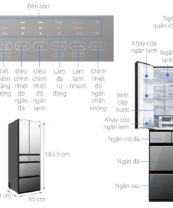 TỦ LẠNH HITACHI INVERTER MULTI DOOR R HW540RV(X)