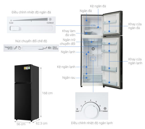 TỦ LẠNH HITACHI INVERTER HRTN5275MFUVN