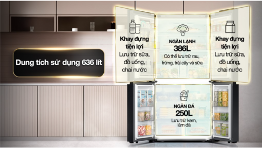 TỦ LẠNH SAMSUNG INVERTER MULTI DOOR BESPOKE RF65DB990012SV - 8