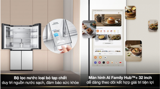 TỦ LẠNH SAMSUNG INVERTER MULTI DOOR BESPOKE RF65DB990012SV - 4