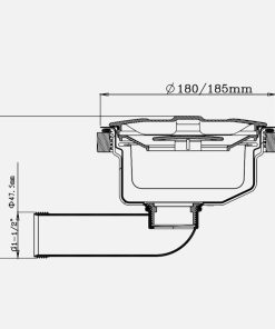 Bát rác inox KLUGER KS-185J