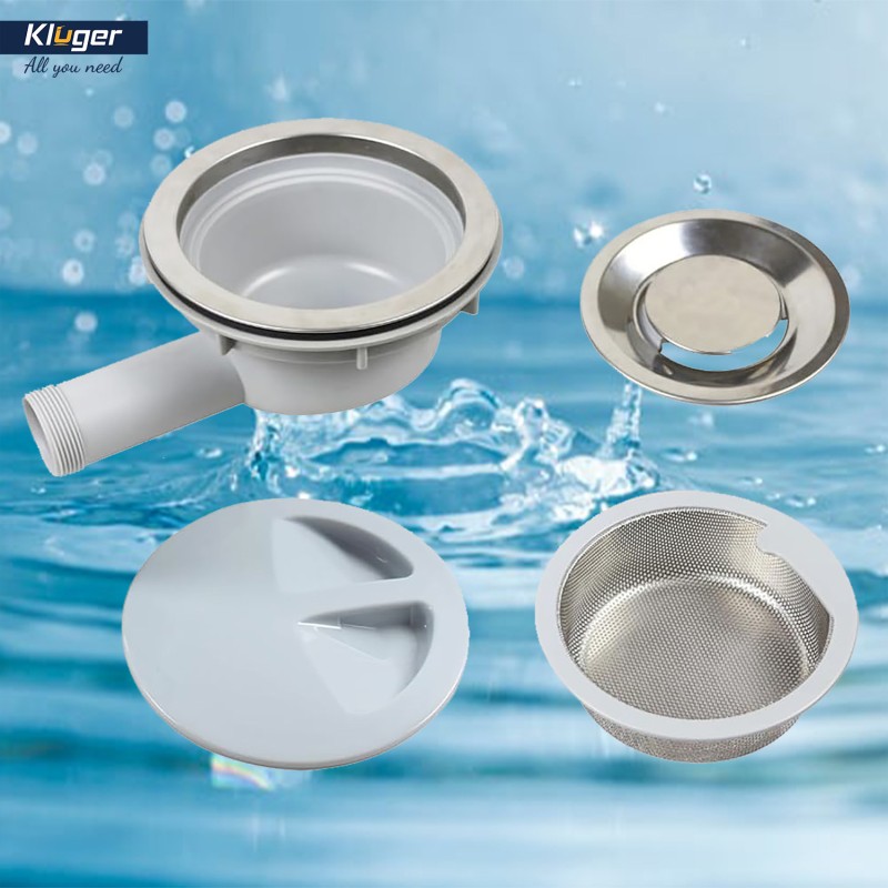 Bát rác inox KLUGER KS-185J - 16 Bát rác inox KLUGER KS-185J