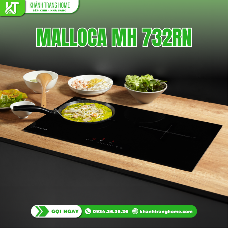 Bếp kính âm 2 điện MALLOCA MH 732RN - 33 Bếp kính âm 2 điện MALLOCA MH 732RN