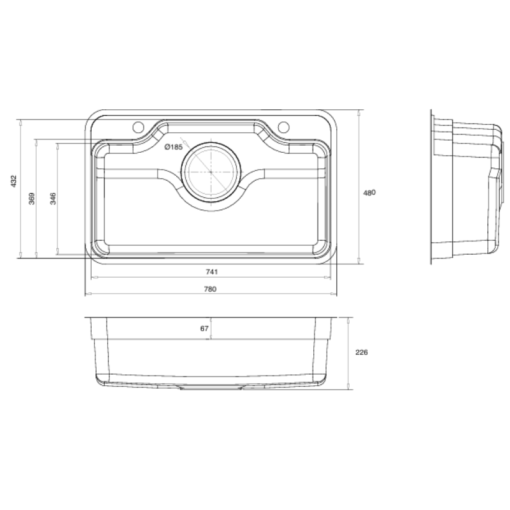 Chậu rửa bát KLUGER KF7848FS-S78 Basic