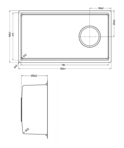 Chậu rửa bát KLUGER KH8045FS-S80