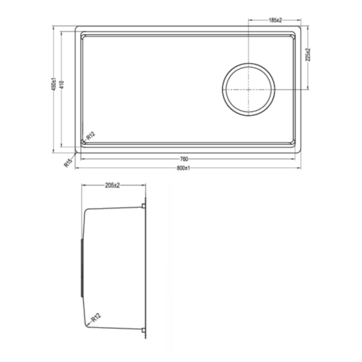 Chậu rửa bát KLUGER KH8045FS-S80