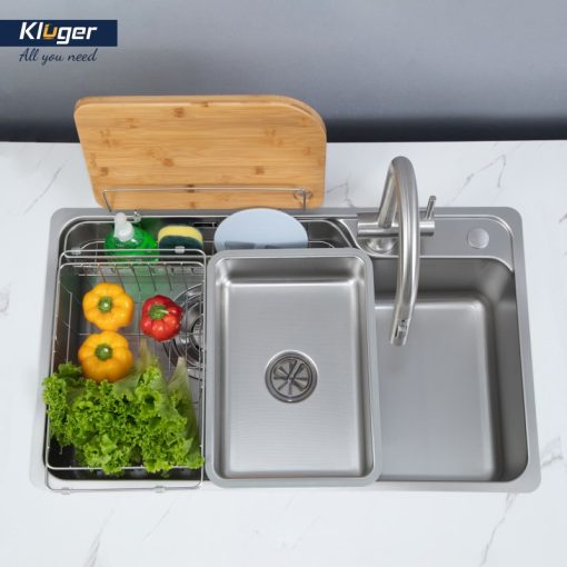 Chậu rửa bát KLUGER KH8048FS-S80 Plus - 16