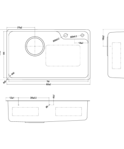 Chậu rửa bát KLUGER KH8048FS-S80 Plus