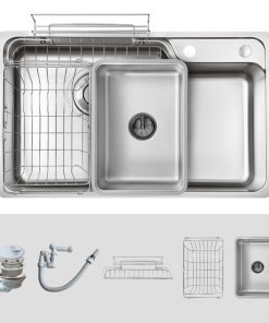 Chậu rửa bát KLUGER KH8048FS-S80 Plus