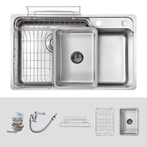 Chậu rửa bát KLUGER KH8048FS-S80 Plus