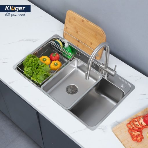 Chậu rửa bát KLUGER KH8048FS-S80 Plus - 4