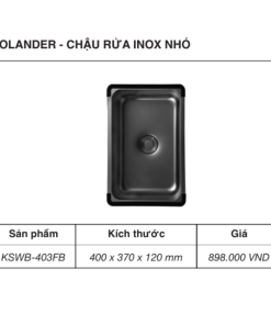 Chậu rửa bát KLUGER KSWB-403FB