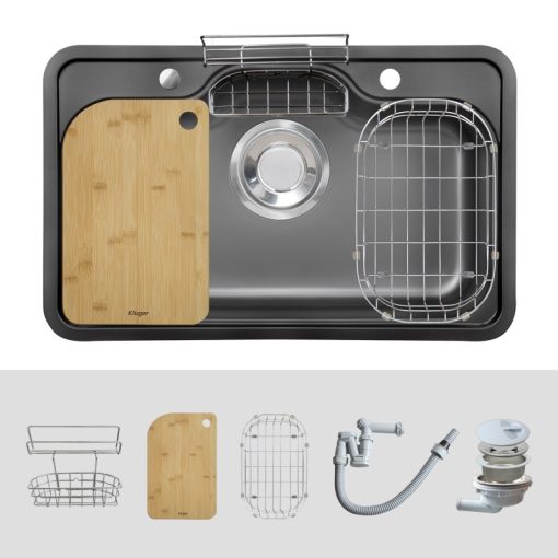 Chậu rửa bát KLUGER KT8050FB-S80 Plus