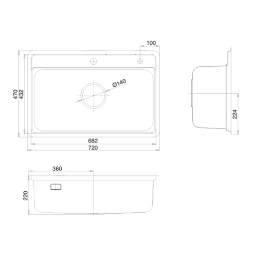 Chậu rửa bát KLUGER KW8101FS-S72 Plus - 3