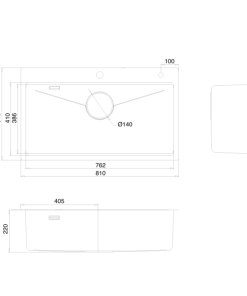 Chậu rửa bát KLUGER KW8181FS-S81 Plus