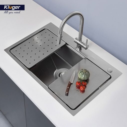 Chậu rửa bát KLUGER KW8181FS-S81 Plus - 6