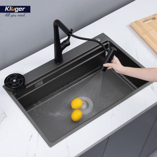 Chậu rửa bát KLUGER KWF8161FB-S76 Plus - 12